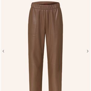 Max & Co Faux leather Brown taupe trouser pant